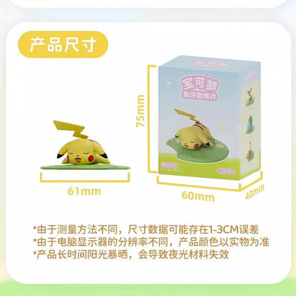 Genuine Pokémon Keychain – Pikachu, Snorlax, Eevee & Bulbasaur Anime Action Figure Toy Keyring Gift