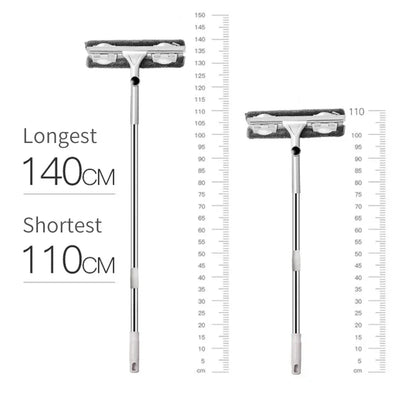 Extendable Telescopic Window Cleaning Mop & Glass Wiper Brush with Long Handle for Household Use