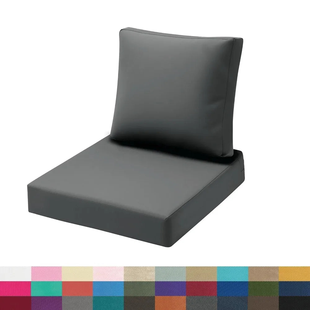Custom Waterproof Seat & Back Cushion Set – Chair, Sofa & Bench Pads for Patio, Garden & Bay Window Comfort Decor