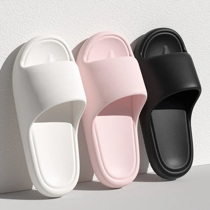 Lightweight Platform Slippers for Women – Super Soft Non-Slip Beach Flip Flops & Indoor Shower Slides for Couples Comfort