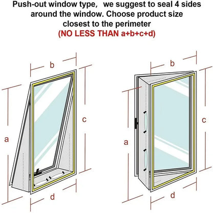AirLock Portable AC Window Seal Kit 3/4M – Flexible Cloth Sealing Plate with Zip & Adhesive for Air Conditioner Window Vent Kit