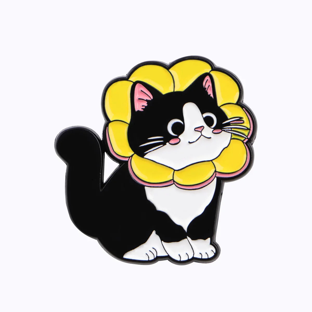 Cute Black Cat Enamel Pin – Animal Brooch Lapel Pin for Backpack, Clothing, Witch Jewelry & Halloween Gifts