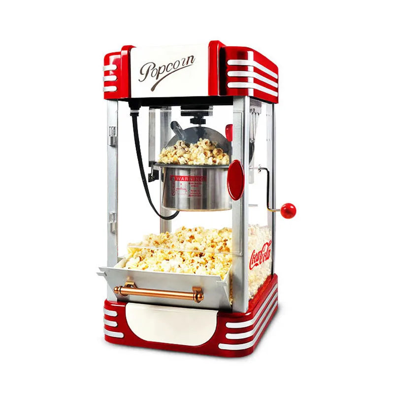 Small Electric Hot Air Popcorn Maker - Compact Household Popcorn Popper for Parties