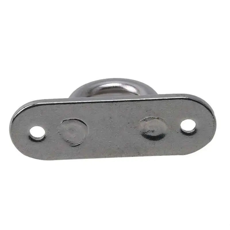 304 Marine Grade Stainless Steel Oval Eye Deck Buckle Staple Set – M5 M6 M8 Fasteners for Boat Shade Sail Mounting