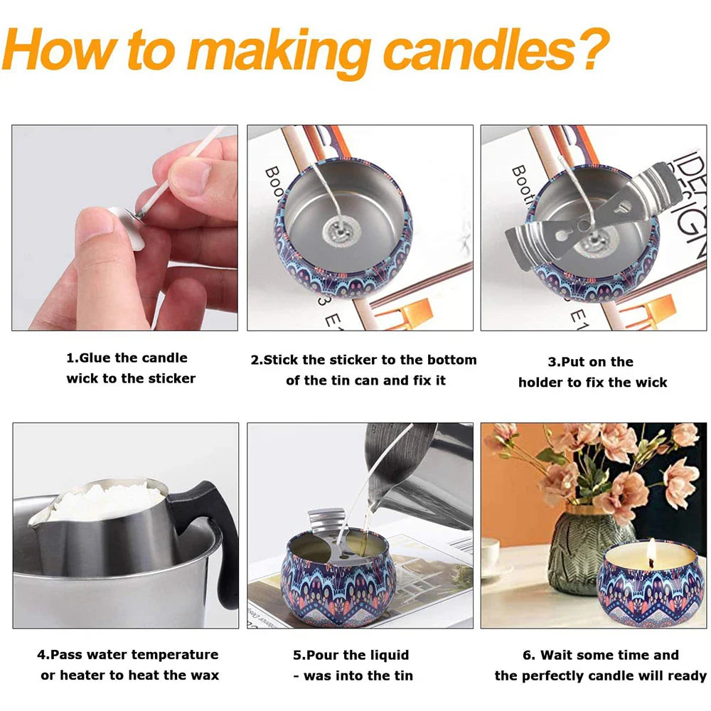 Candle Making Kit – Pouring Pot, DIY Supplies & Tools for Handmade Wax Candles, Includes Wax Melting Hot Plate