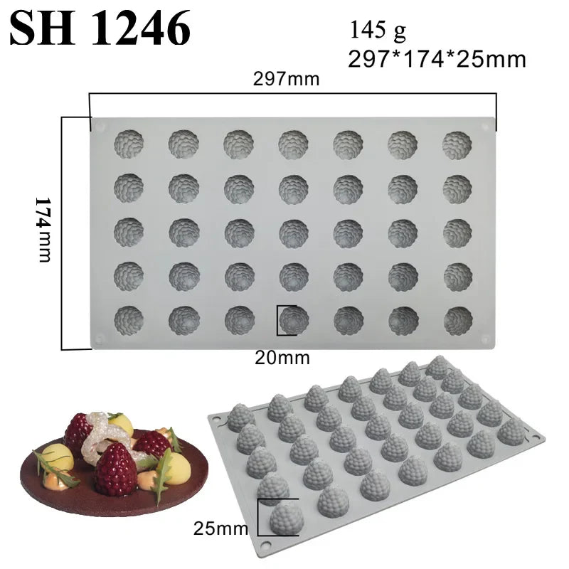 35-Cell Silicone Candy & Chocolate Mold — Jelly, Cake, Ice Cube & Dessert Baking Tool