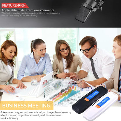 Mini Audio Voice Recorder USB Pen – 16GB/32GB Digital Sound Recorder for Meetings & Interviews