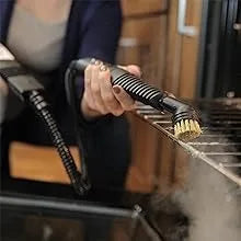 Handheld Steam Cleaner – 6 Accessories Included, Quick Heat-Up, Removes Dirt, Grime & Grease, White