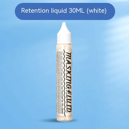 Art Masking Fluid – 18/30/75ml Stay White Cover Liquid for Watercolor Painting, School & Office Art Supplies
