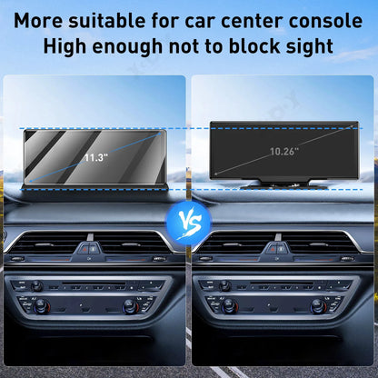 XGODY 11.3" 4K Dash Cam – Wireless CarPlay, Android Auto, ADAS, GPS, Bluetooth, AUX DVR