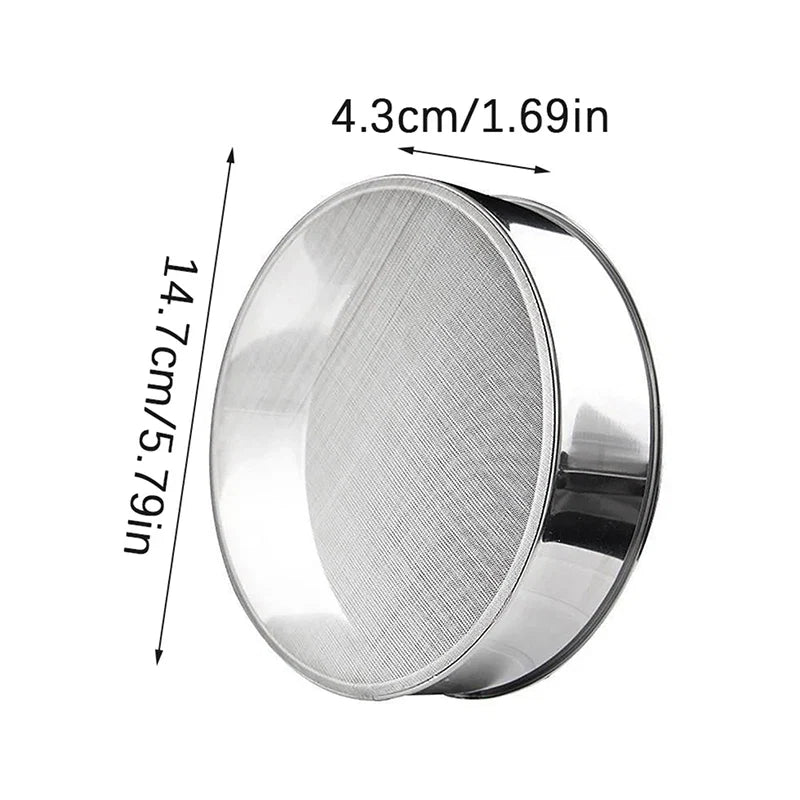 Fine Mesh Kitchen Sieve - Flour, Tea, Pasta & Rice Strainer for Baking and Cooking