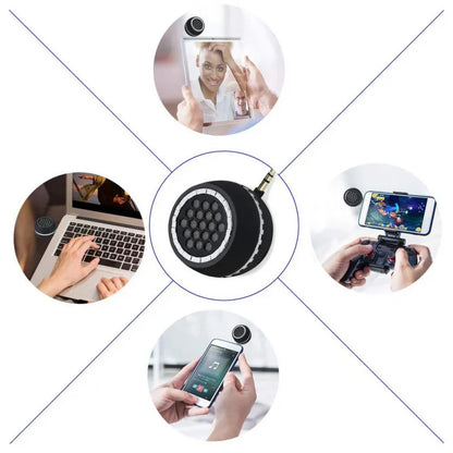 Mini Wireless Subwoofer Hifi Speaker - 3D Stereo, Portable, Universal 3.5mm Jack - iPhone, Tablet, Laptop, PC Streaming