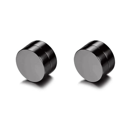 Magnetic Cubic Zirconia Clip-On Earrings Set – Non-Pierced Fake Stud, Cross Dangle & Hoop Styles for Men & Women