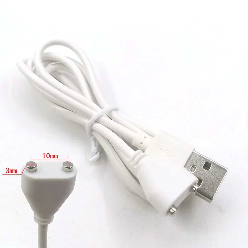 2-Pin 8mm Magnetic Charging Cable Connector – Universal Replacement Adapter for Beauty Instruments & Smart Devices, Single Piece