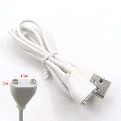 2-Pin 8mm Magnetic Charging Cable Connector – Universal Replacement Adapter for Beauty Instruments & Smart Devices, Single Piece