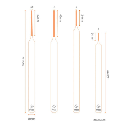 Double-Sided Model Sanding File – 1mm-3mm Narrow Nose for Deep Crevices and Small Model Parts
