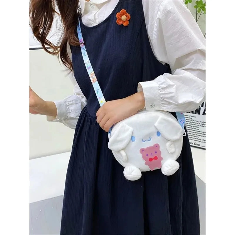 Kawaii Sanrio Backpack – Cute Kuromi, Cinnamoroll, Pompompurin & My Melody Plush Bag for Women & Girls, Christmas/Birthday Gifts