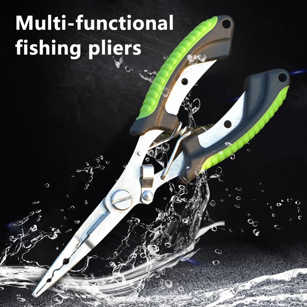 High-Strength Fish Pliers: Ergonomic, Anti-Slip, Multifunctional Tool for Cutting Fishing Line, Tying Hooks - Angling Equipment Essential