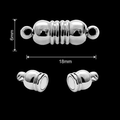 Magnetic Jewelry Clasps - Strong Buckle Connectors with Lobster Clasps for DIY Bracelets, Necklaces & Jewelry Making