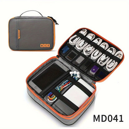Portable Cable Storage Bag – Digital Electronics Organizer Pouch for USB Cables, Chargers & Travel Accessories