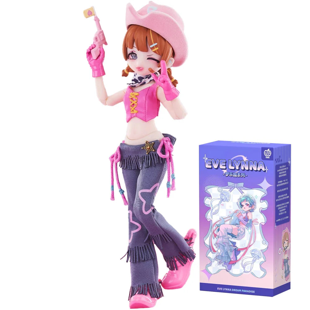Eve Lynna Dream Park Series BJD Movable Doll – Kawaii Blind Box Anime Figurine, Trendy Surprise Toy Gift for Boys & Girls