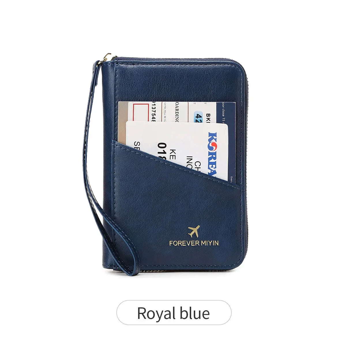 New Retro RFID PU Leather Passport Bag – Fashionable Multifunctional Passport Cover & Travel Clip for Men & Women