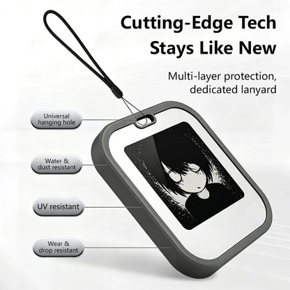 Lenovo Mini E-Ink Desktop Display - 1.54-Inch NFC Electronic Ornament and Bag Charm