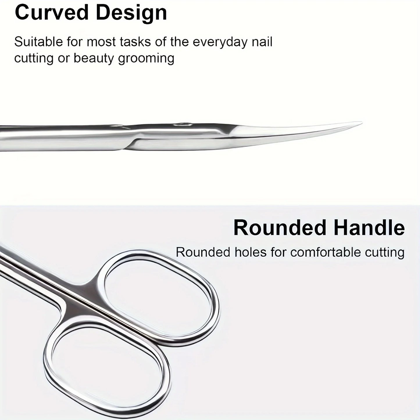 Small Stainless Steel Scissors for Nails, Eyebrows & Nose Hair – Facial Trimmers & Beauty Tools
