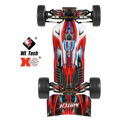 Wltoys 104001 RTR 1/10 4WD RC Car – 2.4G High-Speed Remote Control Drift & Off-Road Climbing Metal Vehicle, 45km/h