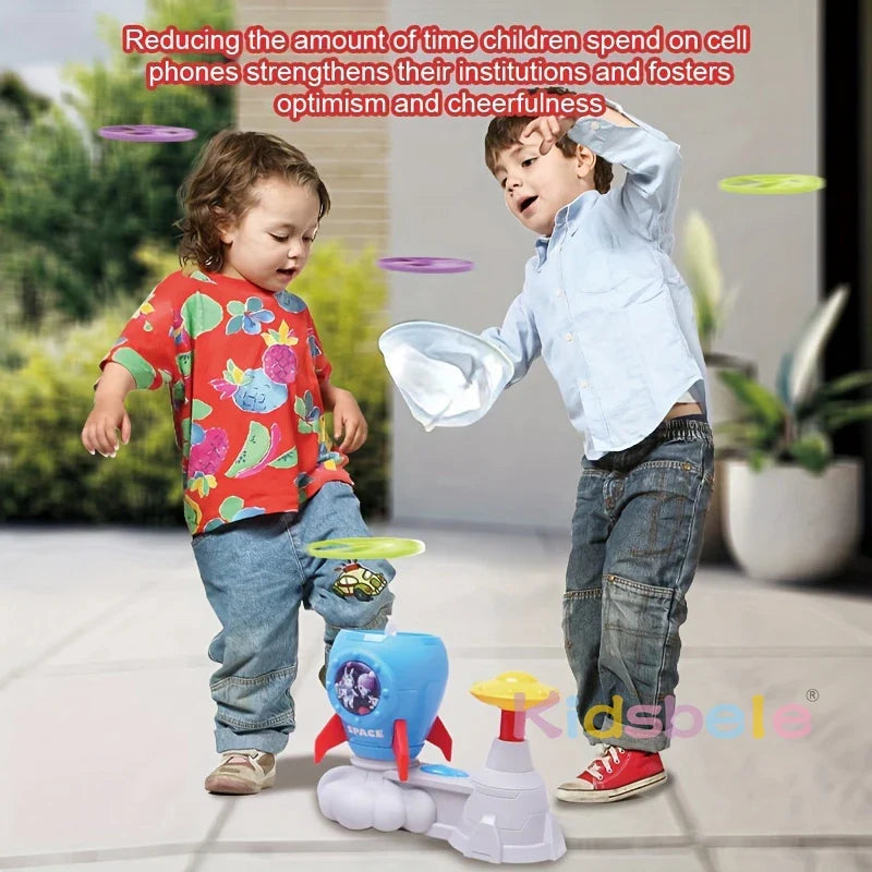 Rocket Butterfly Catching Game – Outdoor Summer Yard Toy with Foot Pedal Catapult for Toddlers