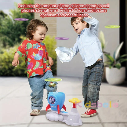 Rocket Butterfly Catching Game – Outdoor Summer Yard Toy with Foot Pedal Catapult for Toddlers