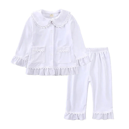 2025 Kids Christmas Pajama Set – Velvet Long Sleeve Sleepwear with Pants