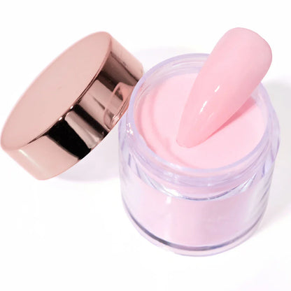 12-Color Nude Pink 3-in-1 Professional Acrylic Powder Set - 12 Jars for Dip & Acrylic Nail Extensions, Structure & Dust, 10g Each