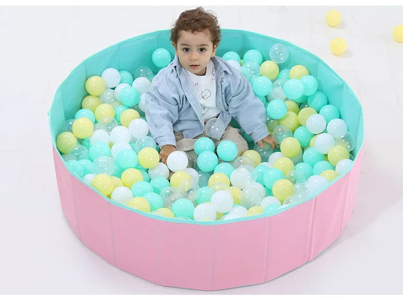 80x26cm Kids Ball Pit – Portable & Foldable Oxford Cloth Ball Pool for Toddlers & Babies, Indoor/Outdoor (Balls Not Included)