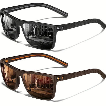 Square Polarized Sunglasses – Lightweight UV Protection Sun Glasses for Men & Women
