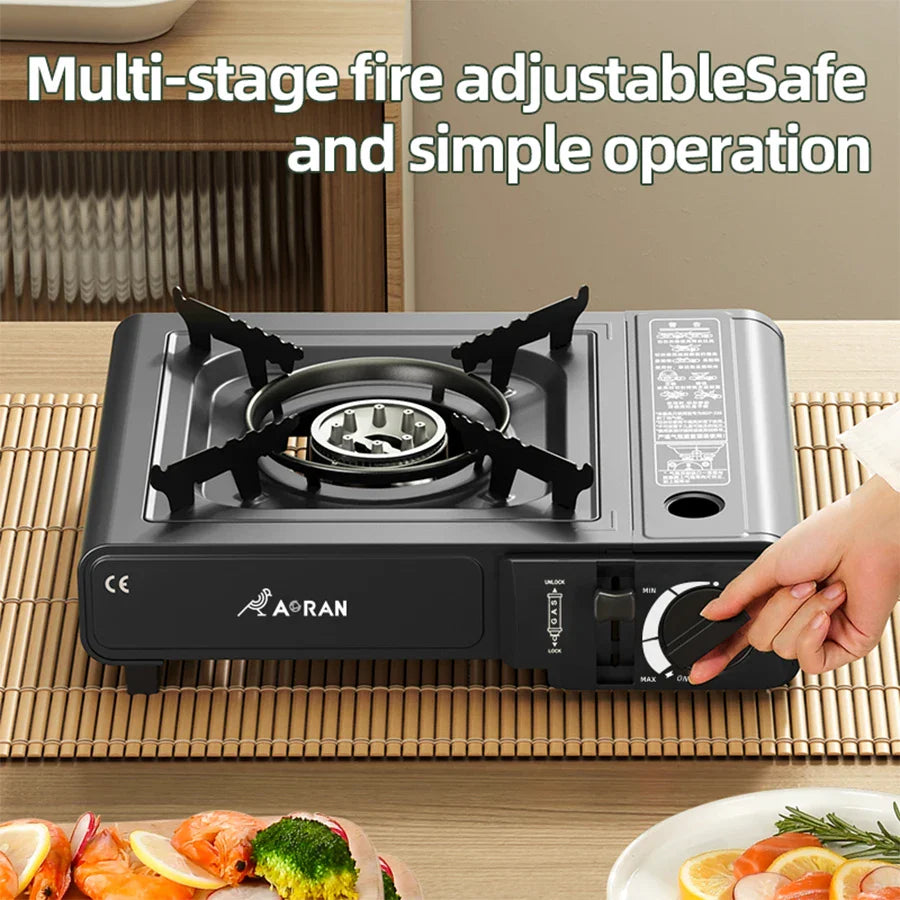 Cassette Gas Stove — 2900W Portable Outdoor & Household Grill for Camping, Kitchen, and Barbecue