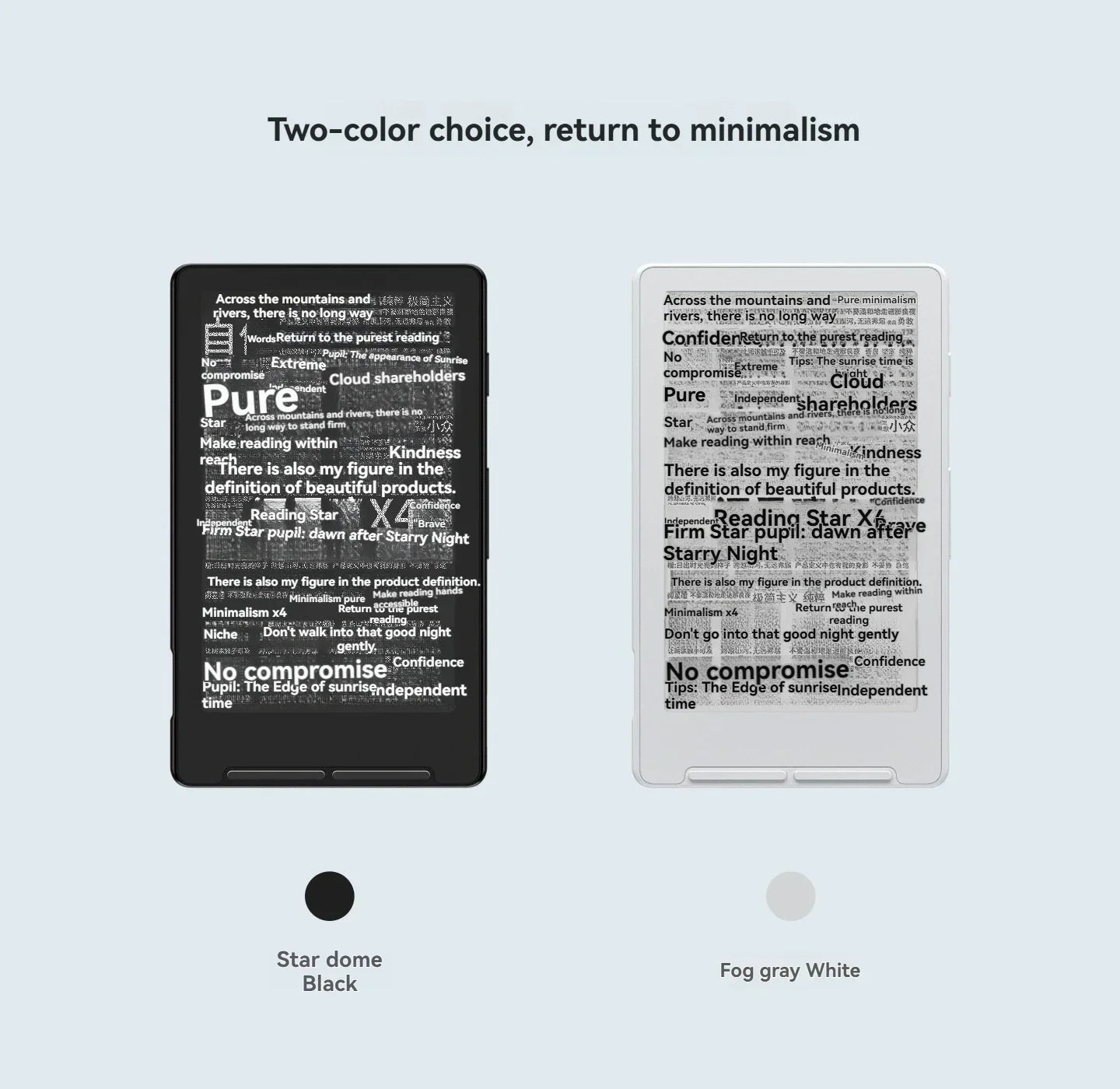 XTEINK X4 4.3" Portable E-Ink Reader — Magnetic, Lightweight, Ultra-Thin Screen, 800×480 Resolution 220PPI Set