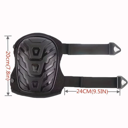 Professional Heavy-Duty Knee Pads for Work - Ideal for Gardening, Construction with Double Straps and Adjustable Clips - Industrial Grade Tactical Protection