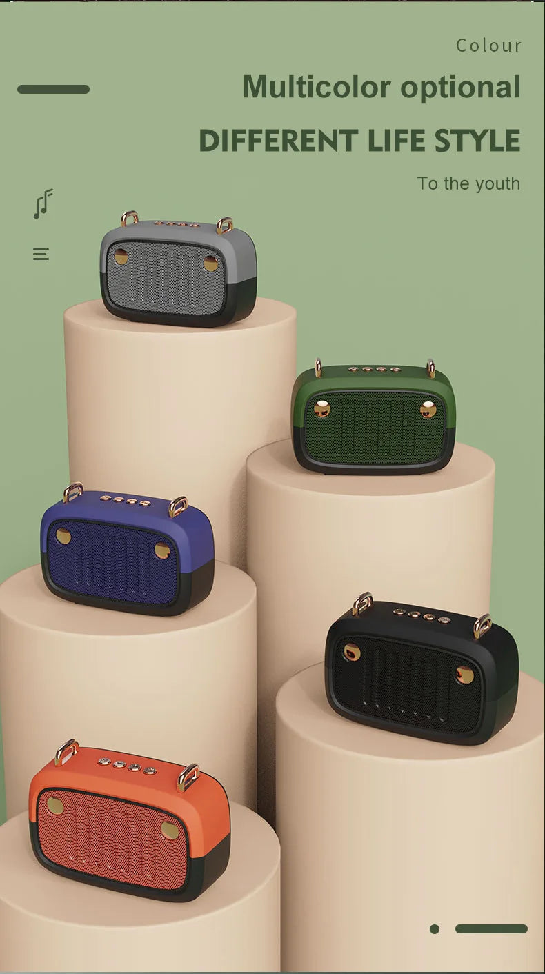 Wireless Portable Bluetooth Speaker — Mini Subwoofer Music Box with Hands-Free Function