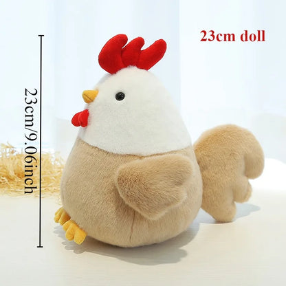 Fur Chicken Plush Bag – Funny Ugly Hen Shaped Handbag, Kawaii Satchel Purse with Pendant Keychain for Women Birthday Gifts