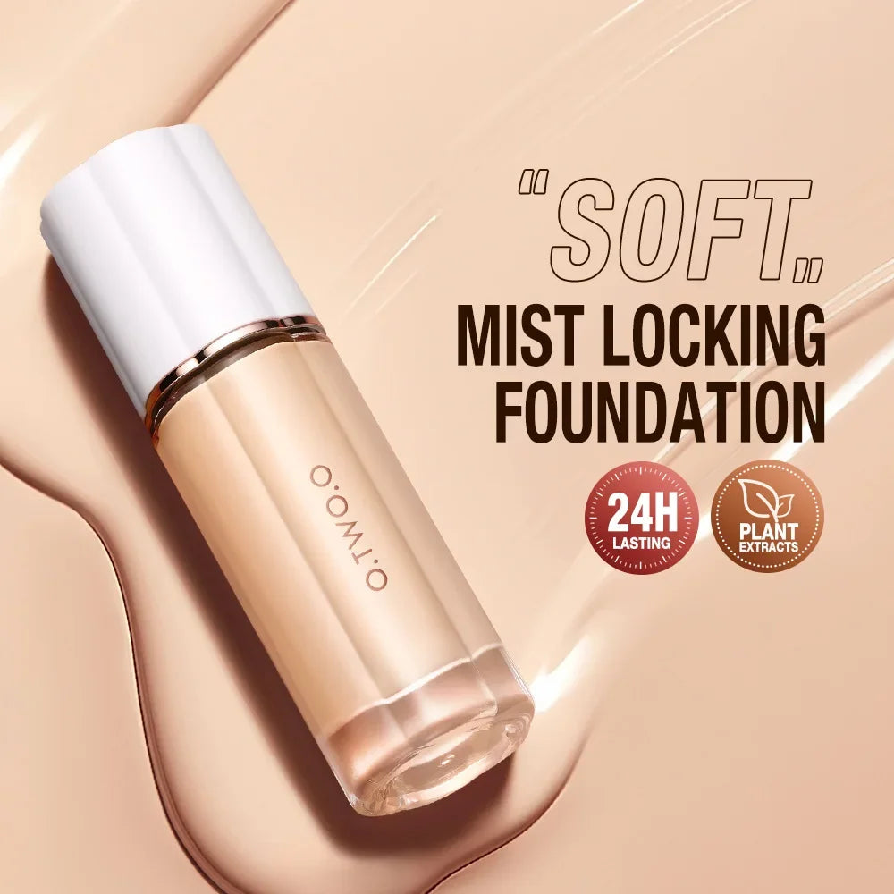 O.TWO.O Liquid Foundation Cream – 30ml High Coverage Makeup Base, SPF30 Waterproof Concealer Foundation for Face