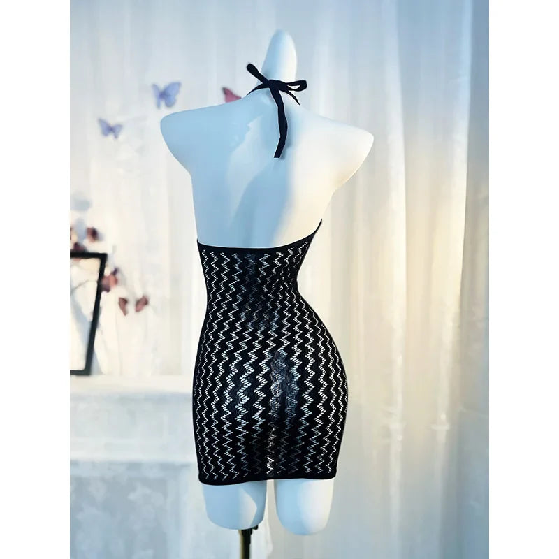 Women’s Sexy Fishnet Cover Up Dress – Hollow Out See Through Bodycon Beach Swimwear Summer Dress