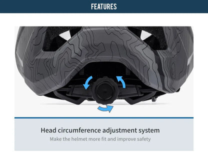 BATFOX Matte Black MTB Bike Helmet – Men's Mountain Bike Cycling Helmet Casco Ciclismo
