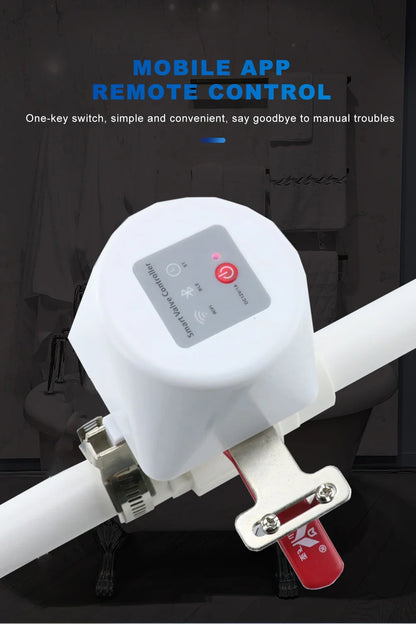 Tuya Zigbee Smart Gas & Water Valve Controller – WiFi Irrigation Timer Compatible with Alexa, Google Assistant, SmartLife