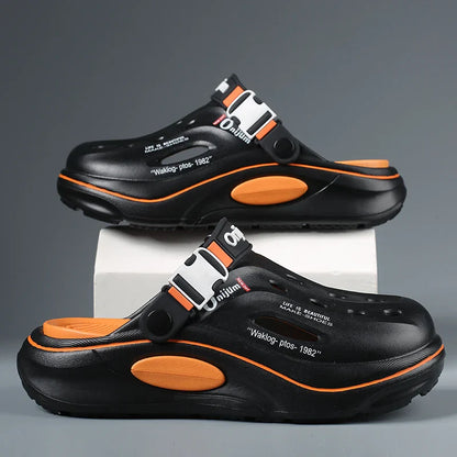 Classic Summer Men’s Clogs – Breathable EVA Garden Shoes, Outdoor Beach Slides & Home Sandals