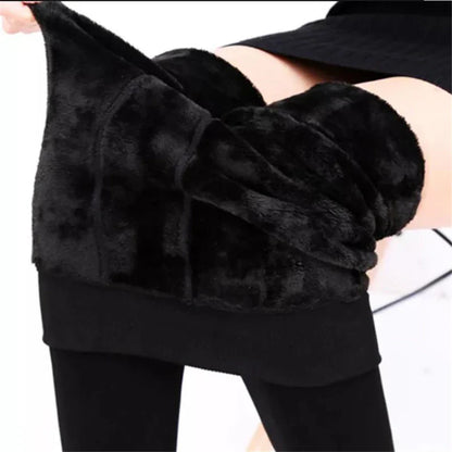 Solid Color Velvet Winter Leggings for Women – Warm, High Waist, Stretchy Leggings