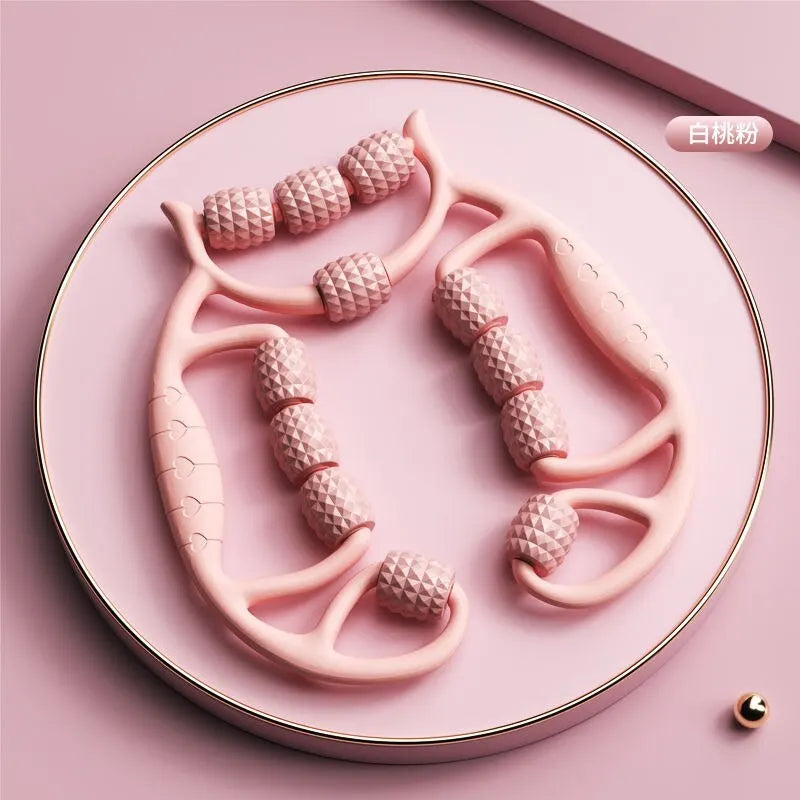 12-Round Circular Leg Slimming Massage Clamp – Muscle Stretching & Relaxation Tool