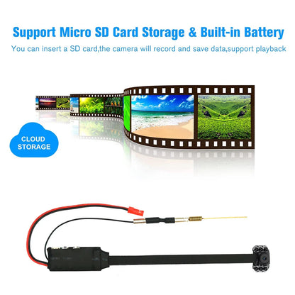 Mini WiFi Security Camera — 4K/1080P HD Wireless Night Vision Camcorder with Voice and Video Surveillance