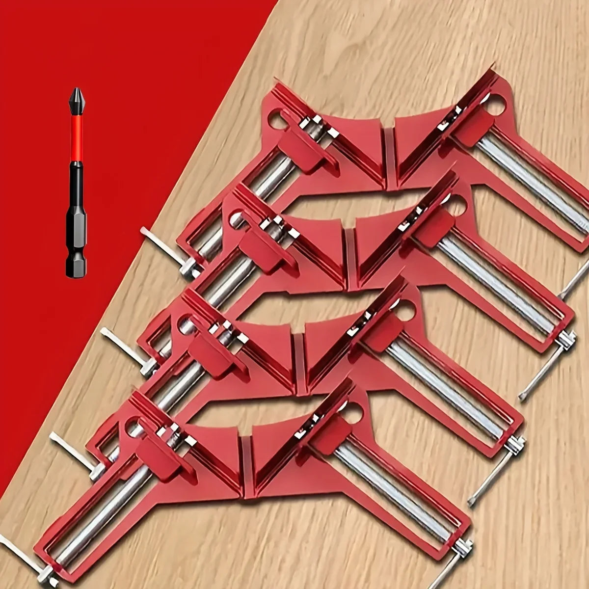 Right Angle Clamp – 90 Degree Corner Clamp for Picture Frames, Glass, DIY Woodworking Hand Tools