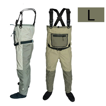 Fly Fishing Waders for Kids & Adults – Neoprene Foot, Quick-Dry, Waterproof & Breathable for Men, Rafting & Hunting